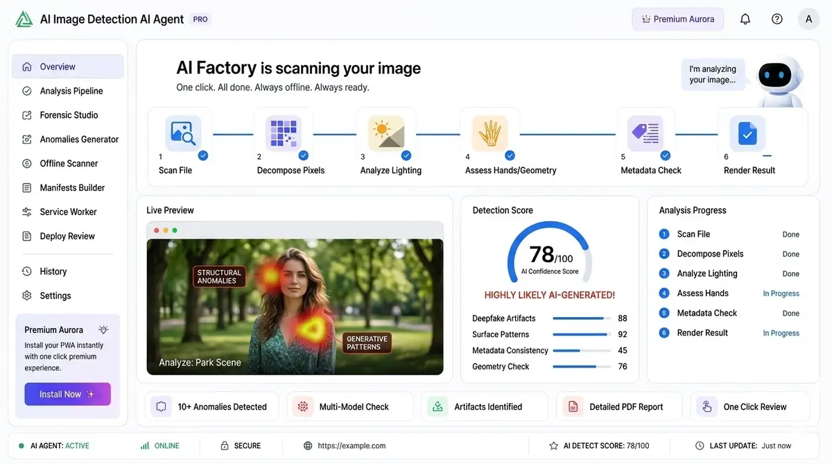 AI mock location agenting dashboard software example